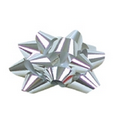 Red 4 1/4" Diameter Glitter Star Bow (3/4" Ribbon)